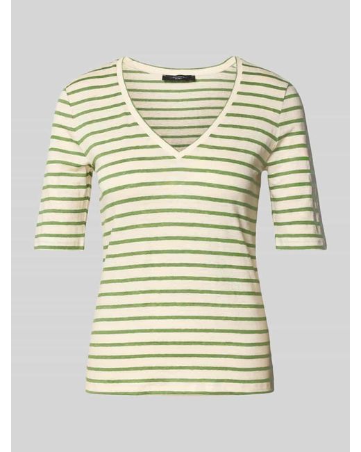 Weekend by Maxmara Multicolor T-Shirt mit V-Ausschnitt Modell 'OPZIONE'