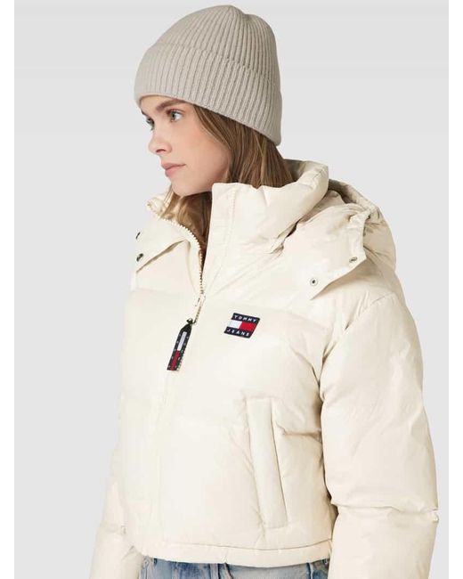 Tommy Hilfiger Natural Cropped Daunenjacke mit Kapuze Modell 'ALASKA'