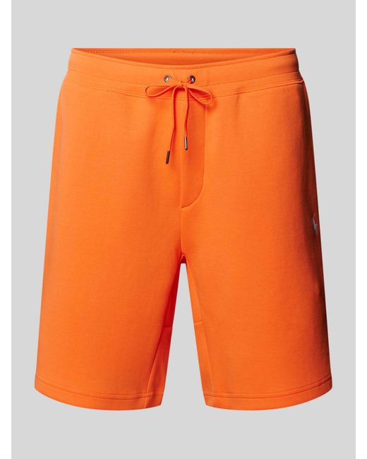 Polo Ralph Lauren Regular Fit Sweatshorts Met Logostitching in het Orange voor heren