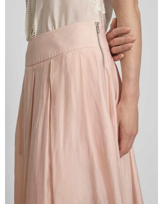 Copenhagen Muse Pink Midirock Mit Reißverschluss Modell 'Molly'