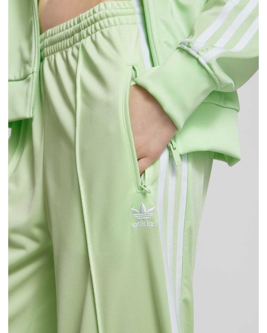Adidas Originals Regular Fit Trainingsbroek Met Labelstitching in het Green
