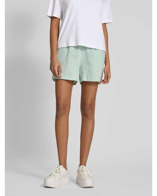 ONLY Green Regular Fit Shorts aus reiner Baumwolle