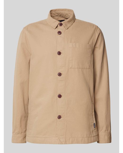 Barbour Overhemdjack Met Knoopsluiting in het Natural voor heren