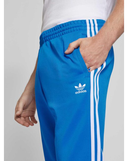 Adidas Originals Sweatpants Met Logostitching in het Blue voor heren