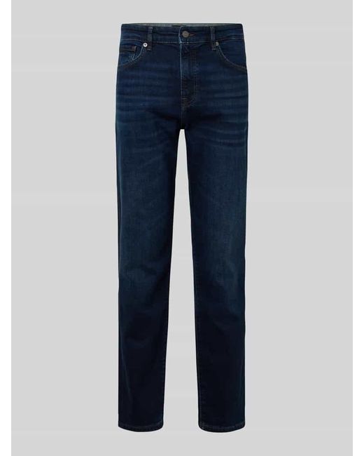 Boss Regular Fit Jeans aus Baumwoll-Mix Modell 'RE.MAINE' in Blue für Herren