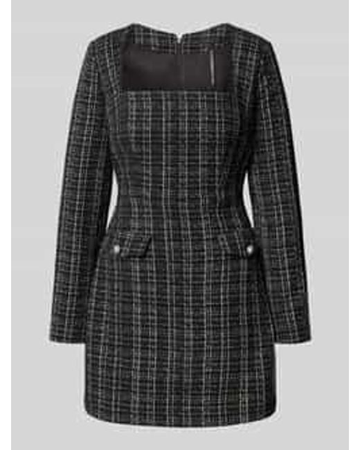 Guess Mini-Jurk Met Vierkante Hals, Model 'Sandra' in het Black
