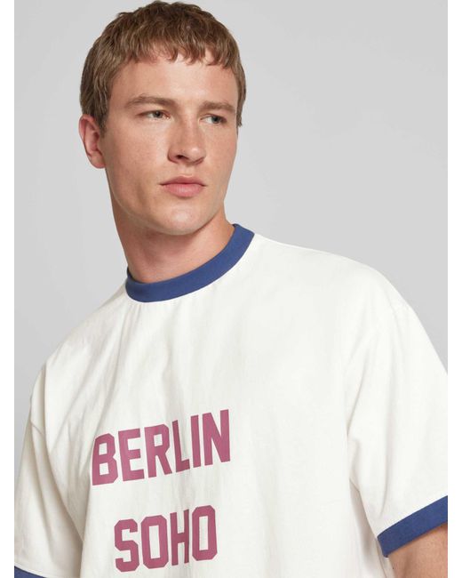 Prohibited T-shirt Met Labelprint in het White voor heren