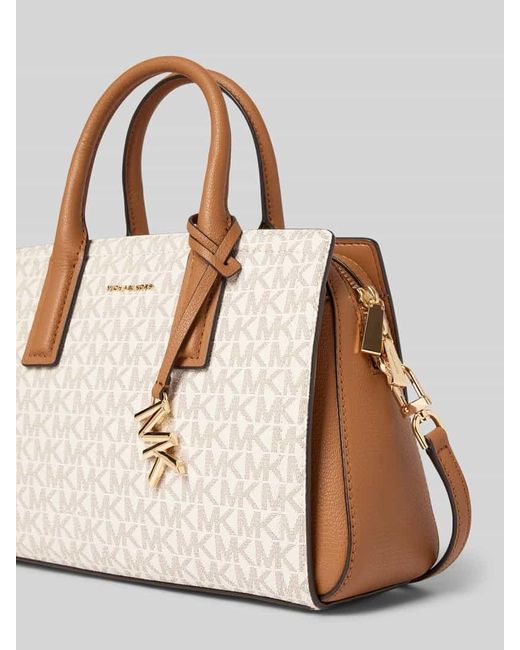 MICHAEL Michael Kors Natural Handtasche mit Label-Applikation Modell 'LAILA'