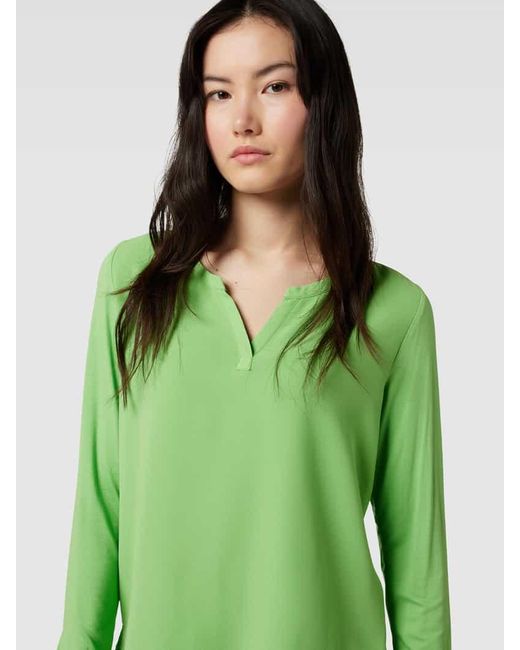 Smith & Soul Green Bluse im Double-Layer-Look Modell 'Mix and Match'