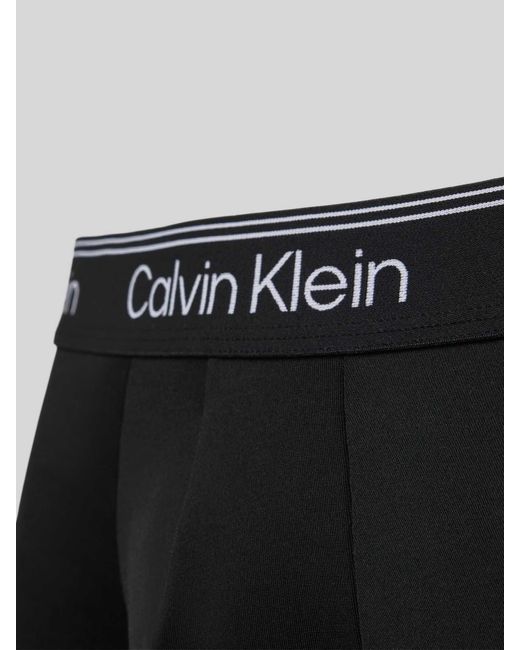 Calvin Klein Boxershort Met Elastische Band Met Logo in het Black voor heren