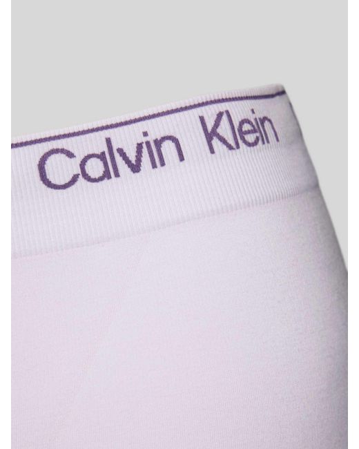 Calvin Klein Slip Met Elastische Band Met Label in het Pink
