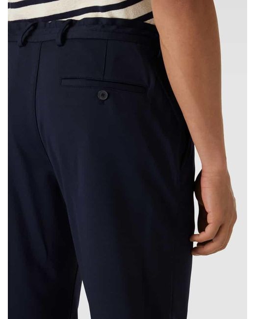 S.oliver Hose mit elastischem Bund mit Tunnelzug Modell 'JOGGSUIT' in Blue für Herren