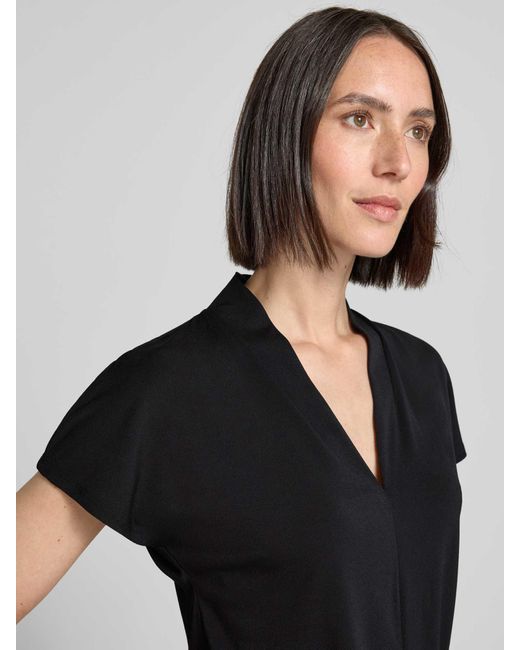 Freequent Regular Fit Blouseshirt Met V-Hals, Model 'Yrsa' in het Black