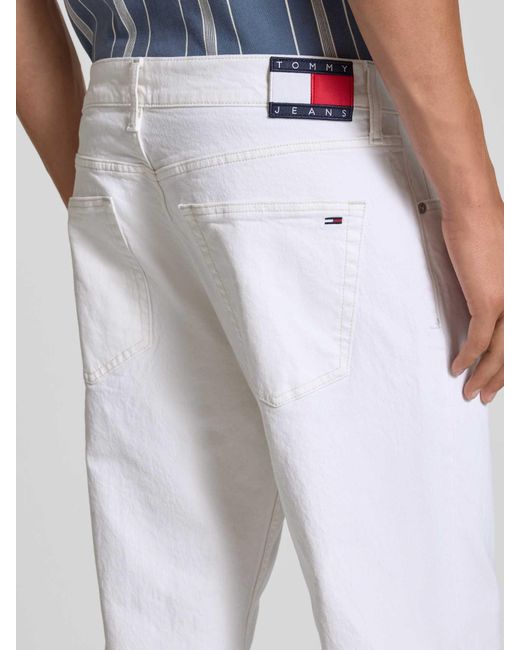Tommy Hilfiger Relaxed Fit Straight Fit Jeans Van Katoenmix, Model 'Otis' in het White voor heren