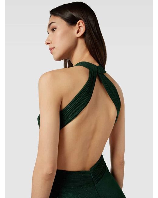 Luxuar Green Abendkleid mit Cut out
