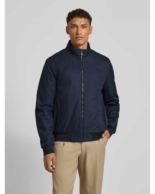 Geox Jacke mit Stehkragen Modell 'VINCINT' in Blue für Herren