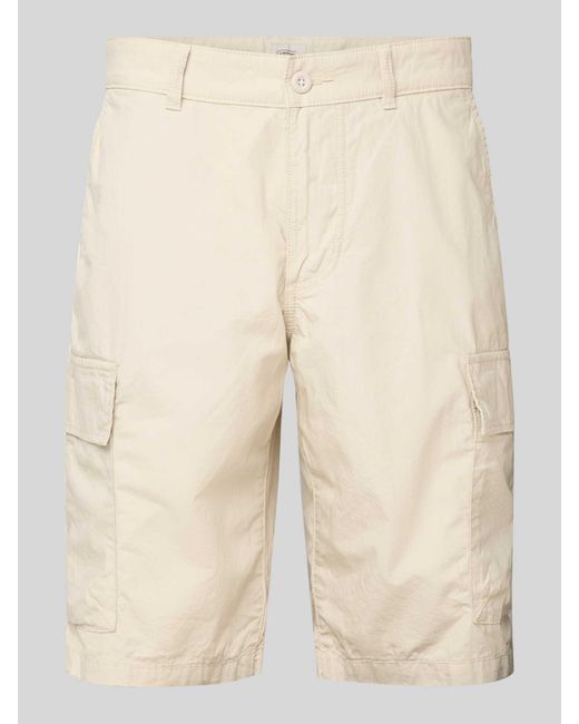 Camel Active Regular Fit Bermuda Met Cargozakken in het Natural voor heren