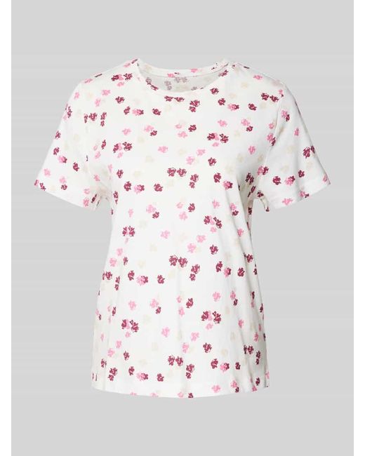 Tom Tailor Pink T-Shirt mit Allover-Print