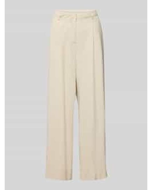 Cambio Stoffen Broek Met Franse Steekzakken in het Natural