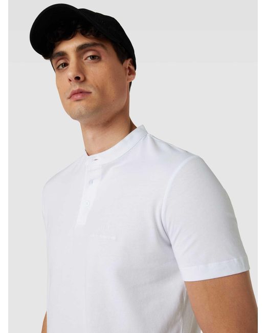 Armani Exchange T-shirt Met Opstaande Kraag in het White voor heren