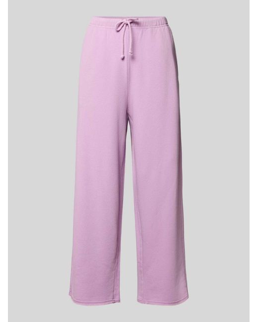 American Vintage Sweatpants Met Elastische Band Model 'Atubay' in het Pink