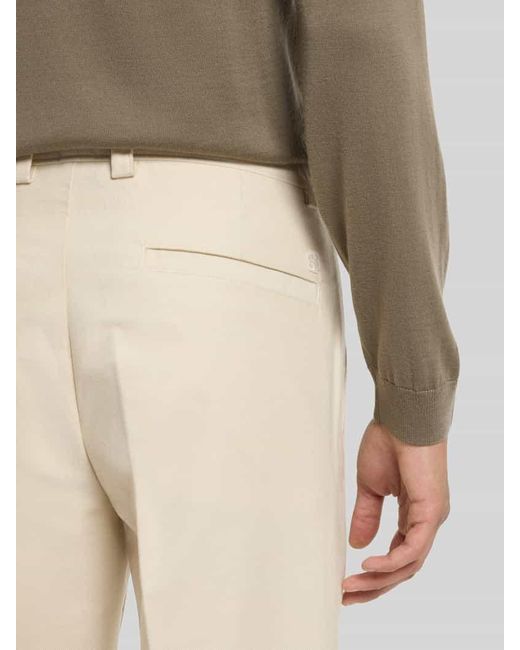 Boss Regular Fit Hose aus Baumwoll-Mix Modell 'C-KENT' in White für Herren