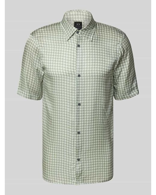ARMANI EXCHANGE Freizeithemd mit Knopfleiste Modell 'CAMICIA' in Green für Herren