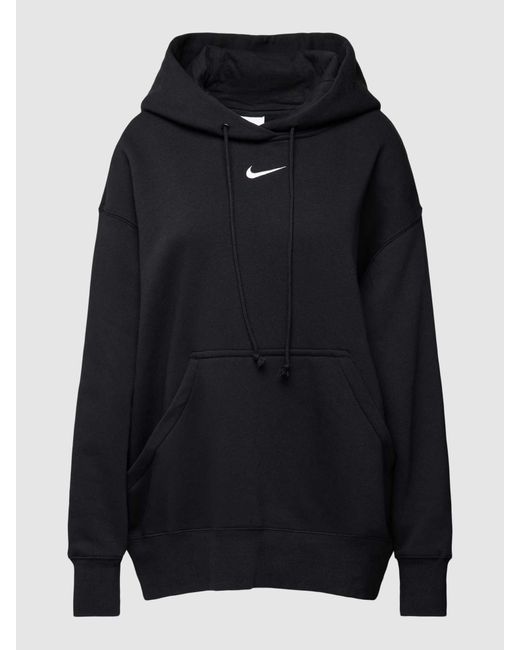 Nike Oversized Hoodie Met Logostitching in het Black