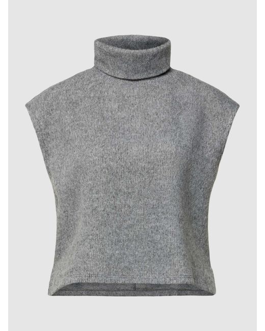 Vero Moda Gray Strickshirt mit Rollkragen Modell 'BLIS'