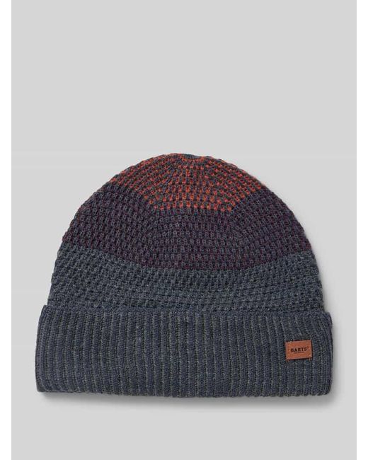 Barts Beanie Mit Label-Badge Modell 'Miguen' in Blue für Herren