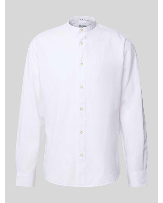 SELECTED Vrijetijdsoverhemd Met Knoopsluiting in het White voor heren