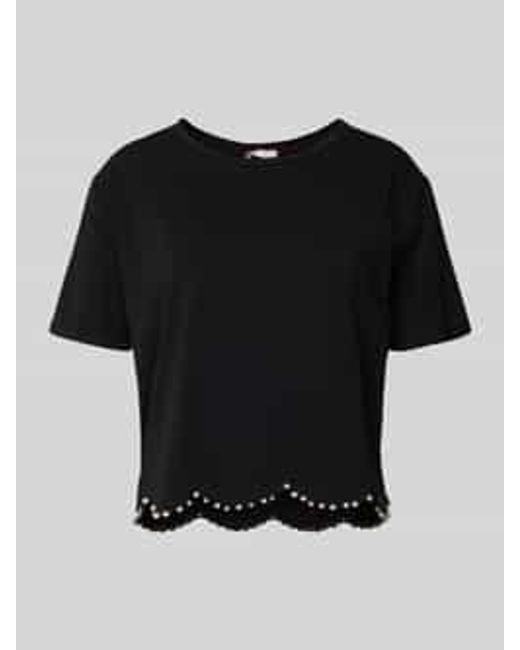 Liu Jo T-shirt Met Siersteentjes in het Black