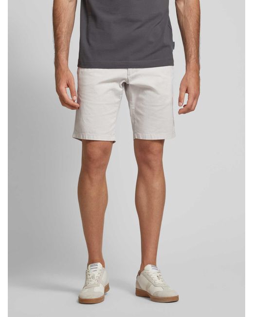 S.oliver Regular Fit Chino-Shorts mit Gesäßtaschen in White für Herren