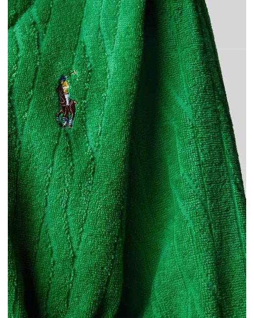 Polo Ralph Lauren Green Bademantel mit Logo-Stitching Modell 'Robe'