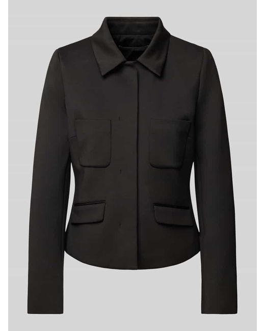 christian berg Black Blazer Mit Brusttaschen