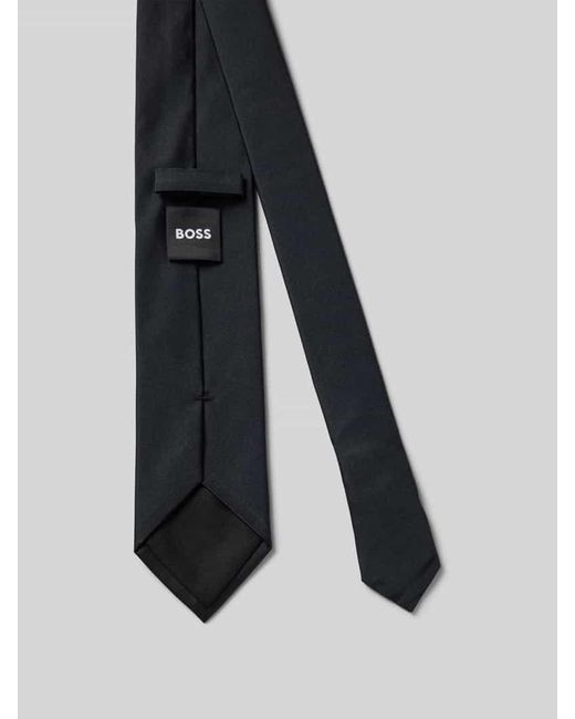 Boss Krawatte mit Label-Patch in Black für Herren