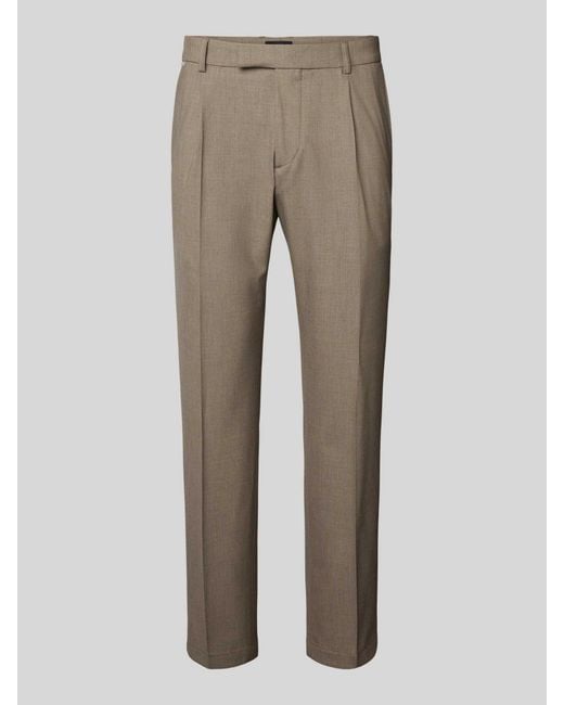 Cinque Regular Fit Stoffen Broek Met Franse Steekzakken, Model 'Cisalto' in het Natural voor heren