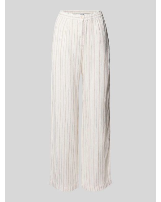Samsøe & Samsøe Stoffen Broek Met Knoopsluiting in het White