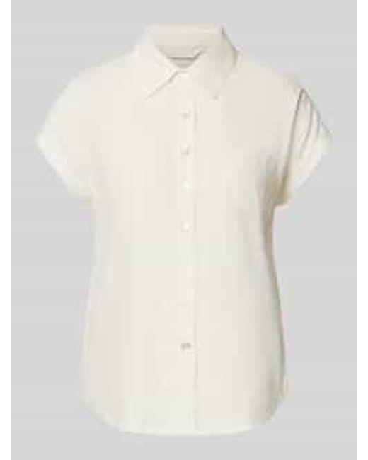 Apricot Slim Fit Overhemdblouse Met Kapmouwen in het White