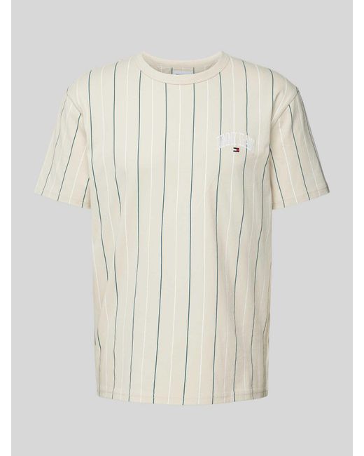Tommy Hilfiger T-Shirt mit Streifenmuster in White für Herren