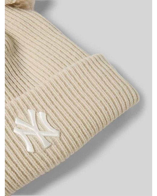 KTZ Natural Beanie mit Label-Detail