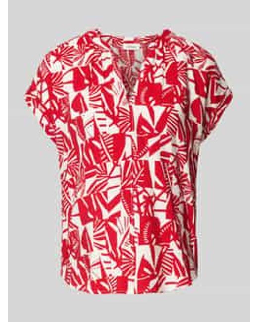 S.oliver Relaxed-fit Blouseshirt Van Viscosemix in het Red