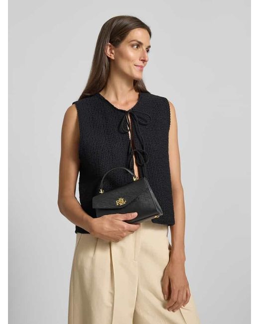 Ralph Lauren Black Satchel Bag mit Label-Detail
