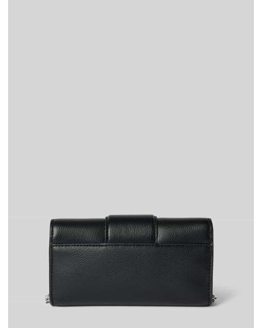 HUGO Gray Clutch mit Label-Applikation aus Metall Modell 'MEL 2.0'