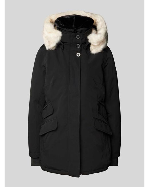 Wellensteyn Parka Met Imitatiebont in het Black