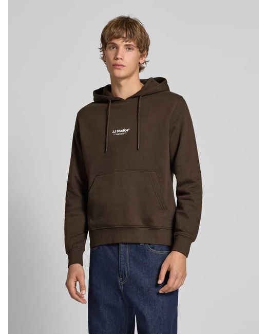 Jack & Jones Hoodie mit Label-Print Modell 'SOHO' in Green für Herren