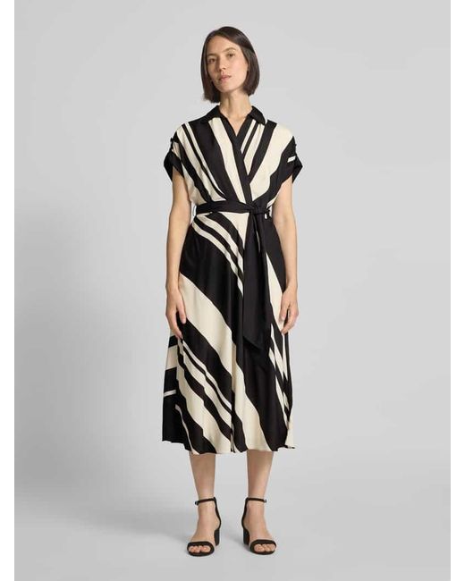 Ralph Lauren White Midikleid mit Bindegürtel Modell 'FRATILLIO'