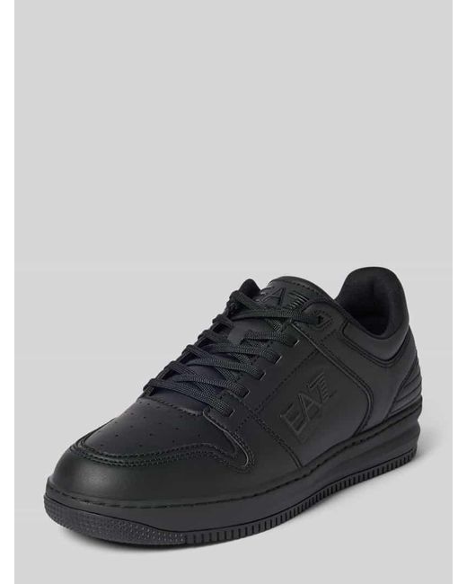 EA7 Sneaker mit Label-Detail Modell 'SLASHER' in Black für Herren