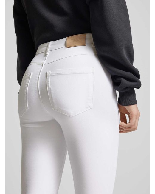 ONLY Skinny Fit Jeans in het White