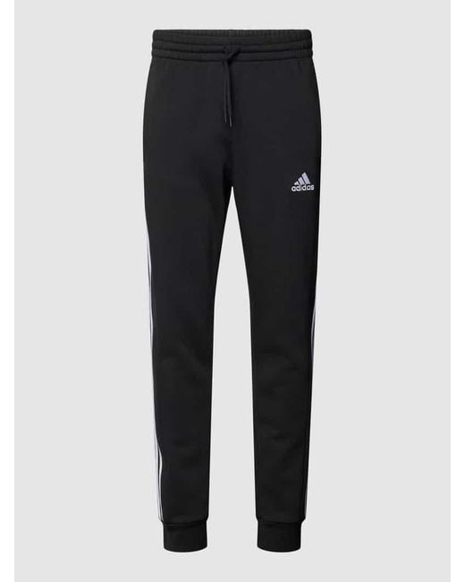 Adidas Sweatpants mit Label-Stitching in Black für Herren